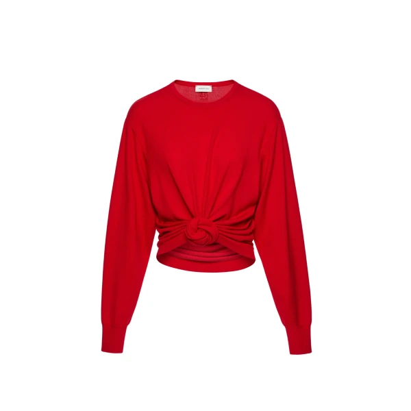 Magda Butrym Knotted longsleeve in red