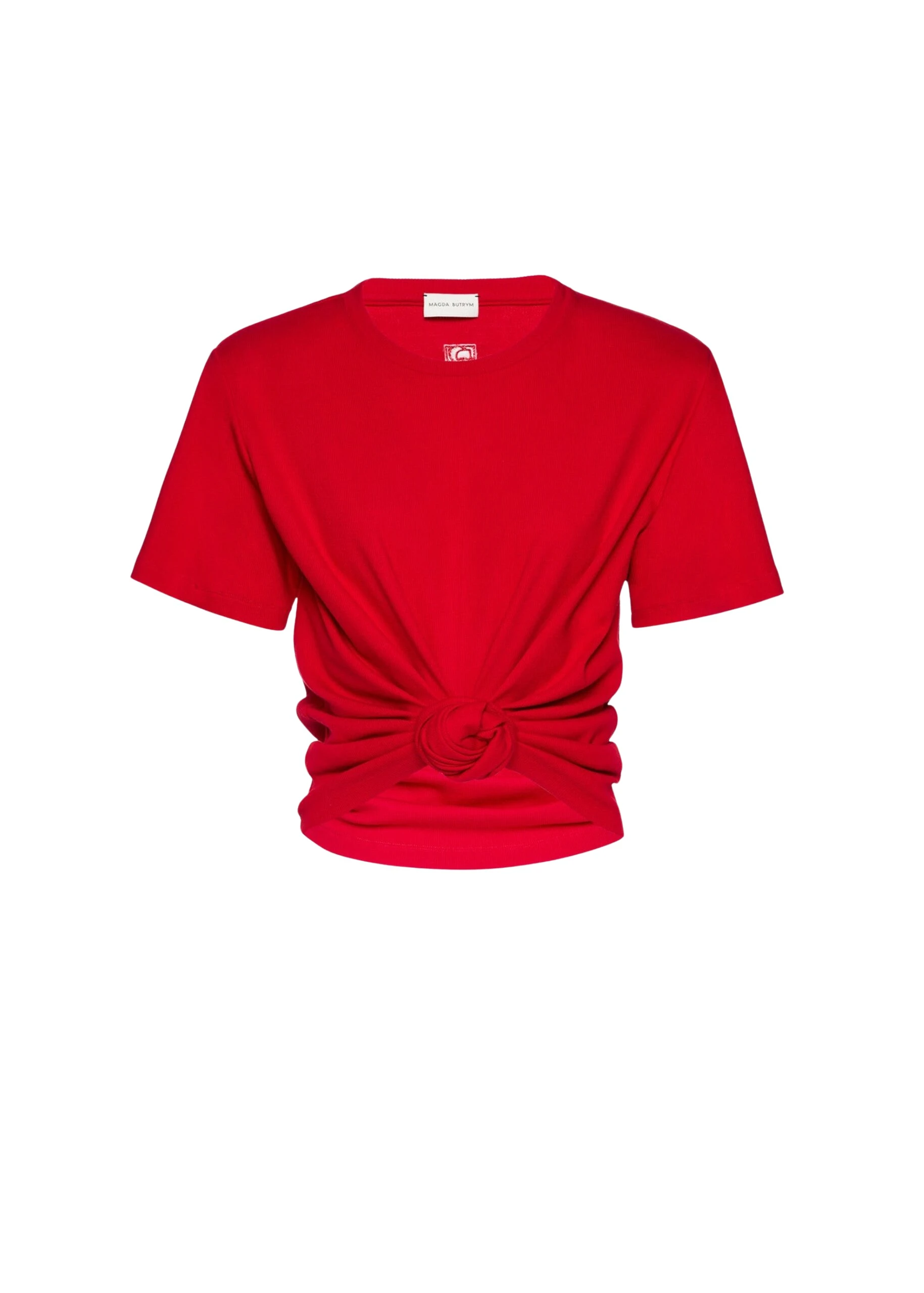 Magda-Butrym-Knotted-ribbed-t-shirt-in-red-scaled71443_nobg Magda Butrym Knotted ribbed t-shirt in red