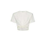 Magda Butrym Knotted t-shirt in cream