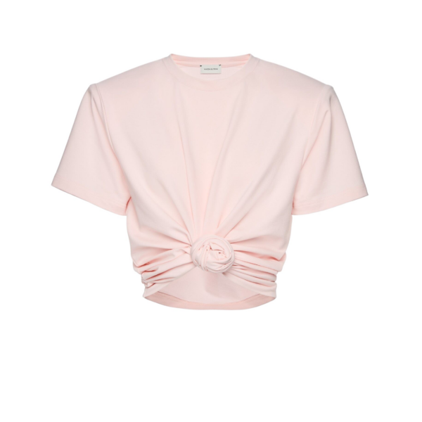 Magda Butrym Knotted t-shirt in pink