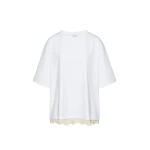 Magda Butrym Lace detail oversized t-shirt in white