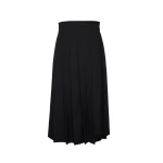 Magda Butrym Long pleated wrap skirt in black