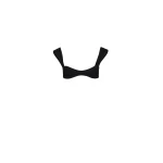 Magda Butrym Retro bustier swim top in black