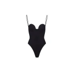 Magda Butrym Retro bustier swimsuit in black