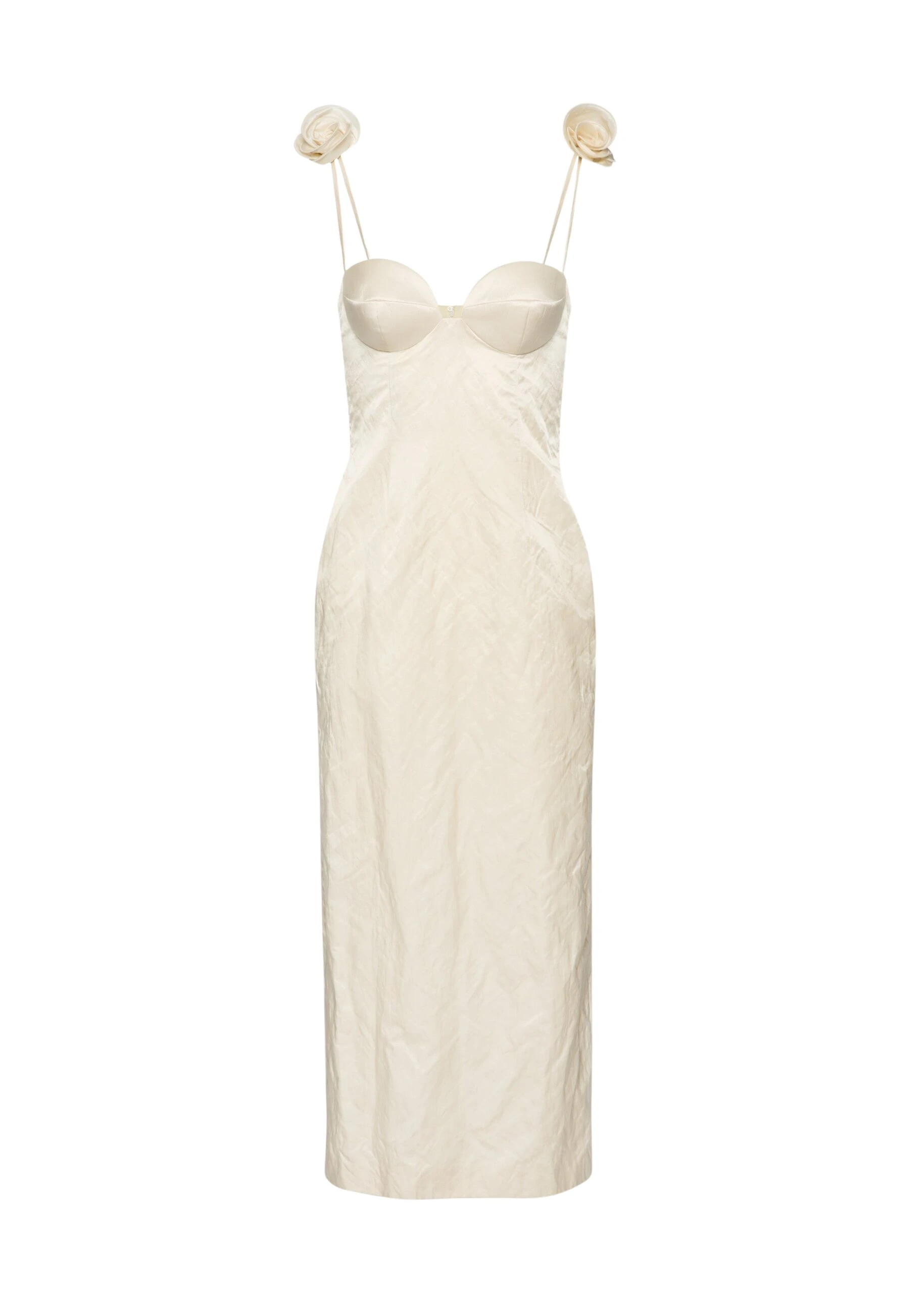 Magda-Butrym-Rosette-bustier-midi-dress-in-cream-scaled39685_nobg Magda Butrym Rosette bustier midi dress in cream