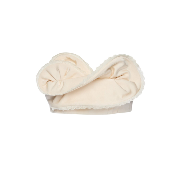 Magda Butrym Ruffled bandeau top in cream
