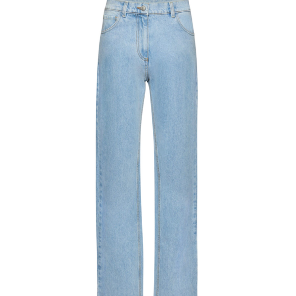 Magda Butrym Straight-leg denim pants in light blue