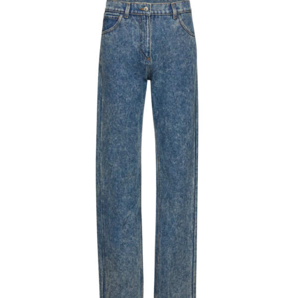 Magda Butrym Straight-leg denim pants in vintage blue