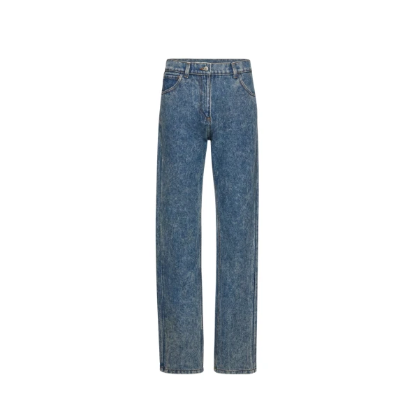 Magda Butrym Straight-leg denim pants in vintage blue