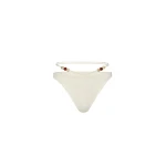 Magda Butrym Strappy swim briefs with beads cream