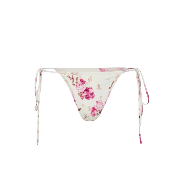 Magda Butrym String tie swim bottom in cream floral print