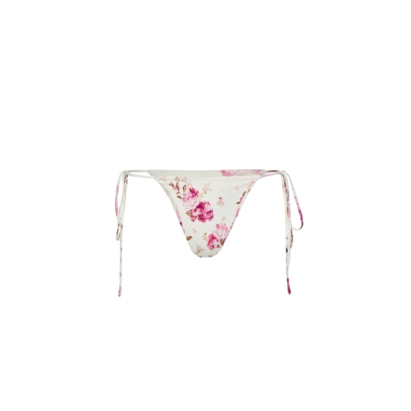 Magda Butrym String tie swim bottom in cream floral print