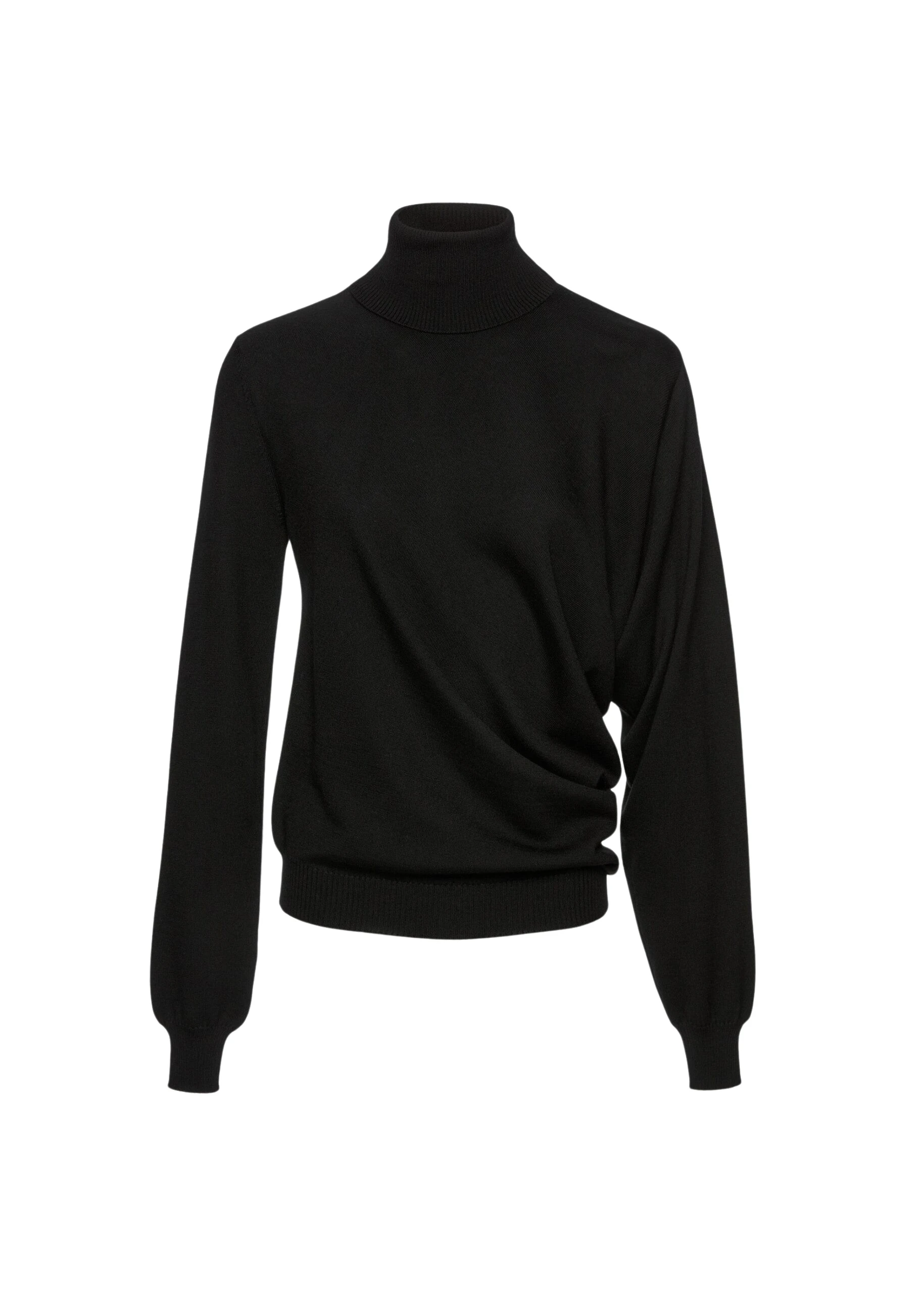 Magda-Butrym-Wool-draped-turtleneck-in-black-scaled96070_nobg Magda Butrym Wool draped turtleneck in black