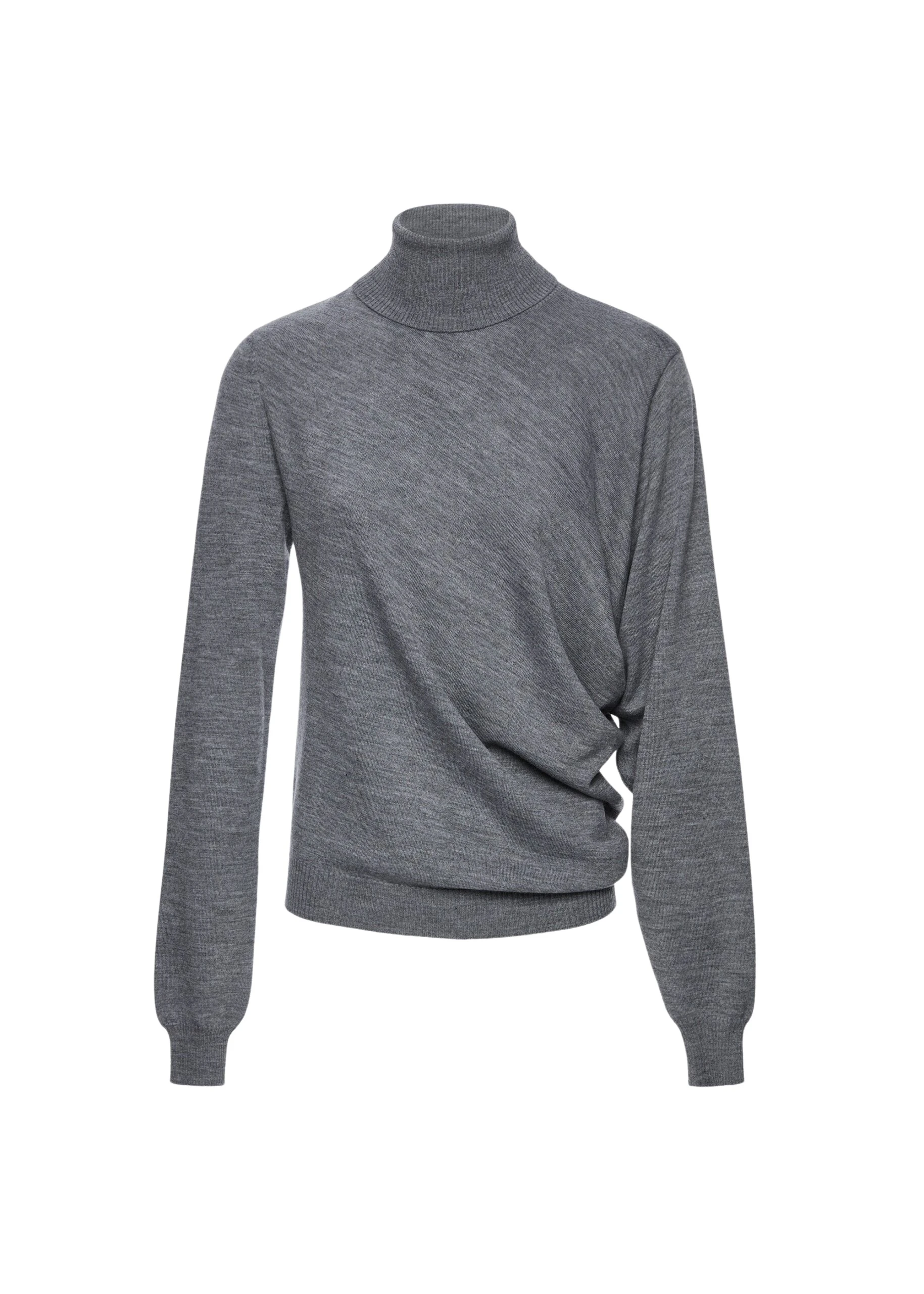 Magda-Butrym-Wool-draped-turtleneck-in-grey-scaled23829_nobg Magda Butrym Wool draped turtleneck in grey