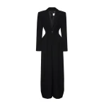 Magda Butrym Wool tuxedo jumpsuit in black
