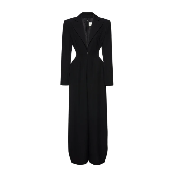 Magda Butrym Wool tuxedo jumpsuit in black