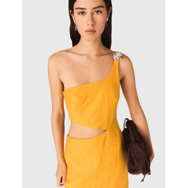 Maje Dress Parisian Accessible Luxury Clothing at Coveti