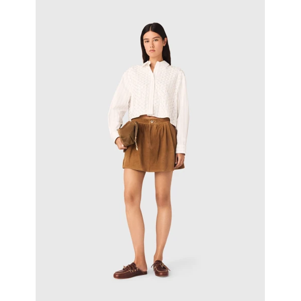 Maje Shirt Parisian Accessible Luxury Clothing at Coveti