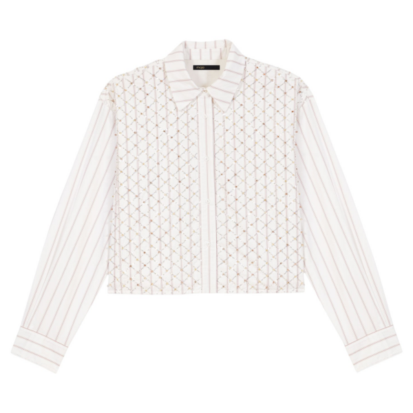 Maje Shirt Parisian Accessible Luxury Clothing at Coveti