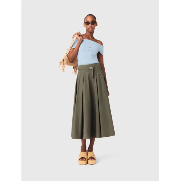 Maje Skirt Parisian Accessible Luxury Clothing at Coveti