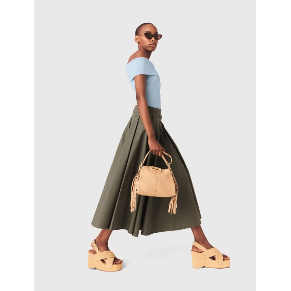 Maje Skirt Parisian Accessible Luxury Clothing at Coveti