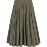 Maje-Cotton-Pleated-Maxi-Skirt29936_nobg Maje Skirt Parisian Accessible Luxury Clothing at Coveti