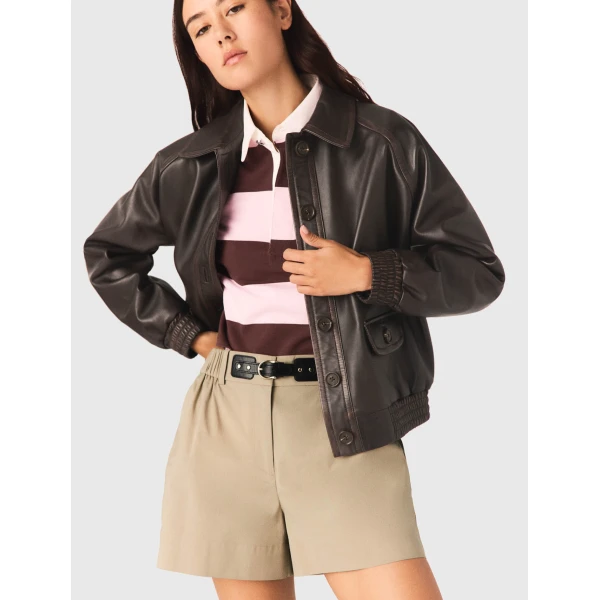 Maje Short Parisian Accessible Luxury Clothing at Coveti