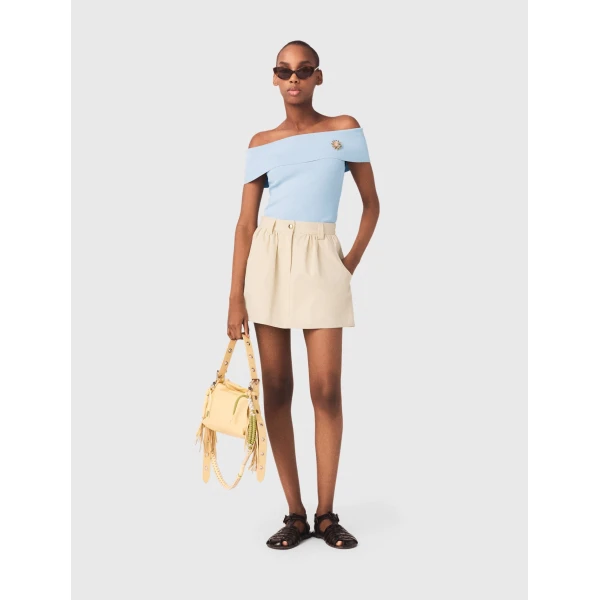 Maje Skirt Parisian Accessible Luxury Clothing at Coveti
