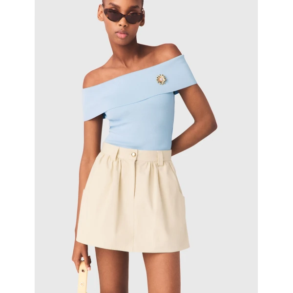 Maje Skirt Parisian Accessible Luxury Clothing at Coveti