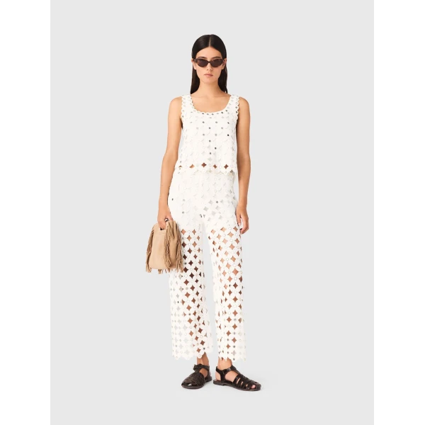 Maje Pant Parisian Accessible Luxury Clothing at Coveti