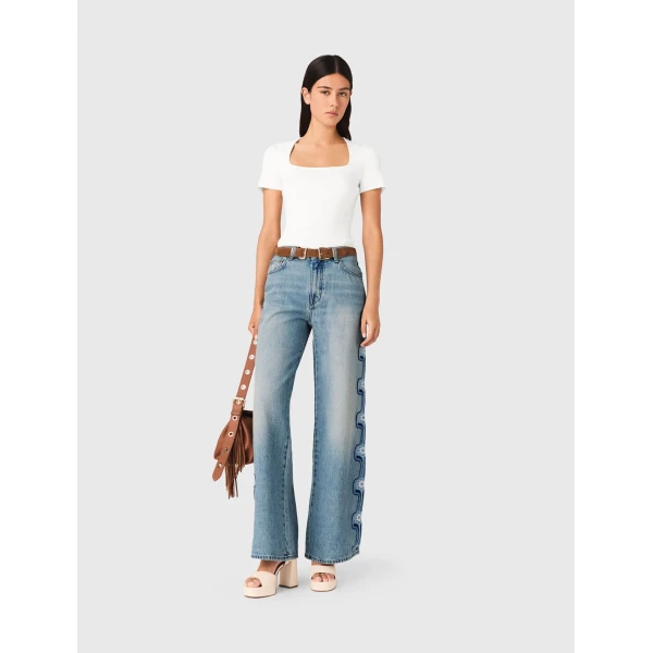Maje Pant Parisian Accessible Luxury Clothing at Coveti