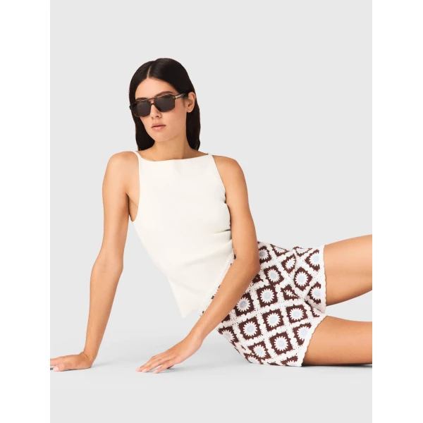 Maje Short Parisian Accessible Luxury Clothing at Coveti