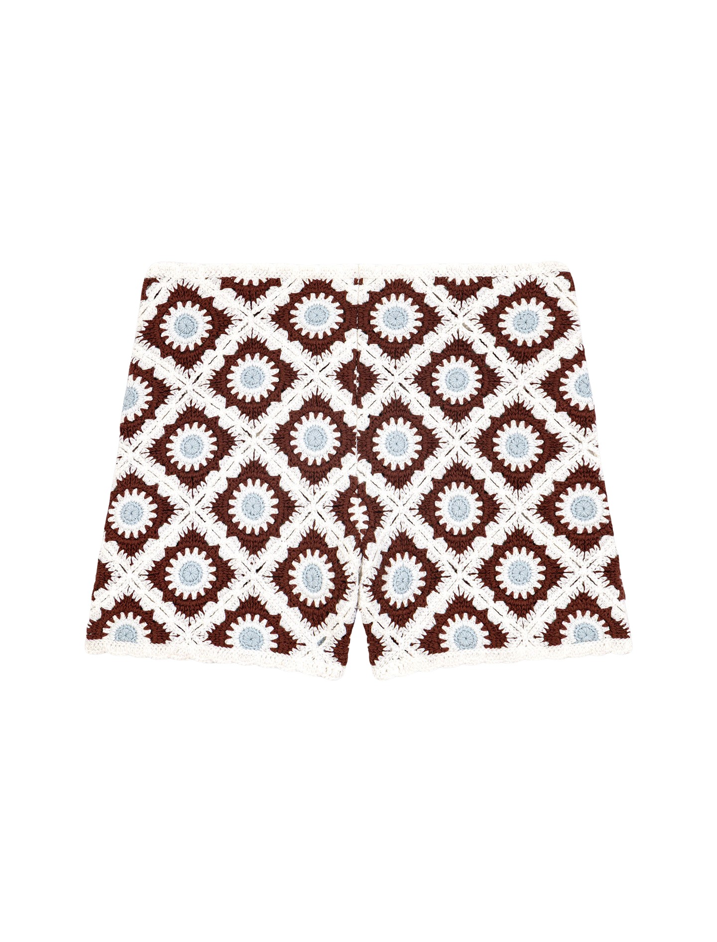 Maje-Floral-Patterned-Crochet-Shorts19069_nobg Maje Short Parisian Accessible Luxury Clothing at Coveti