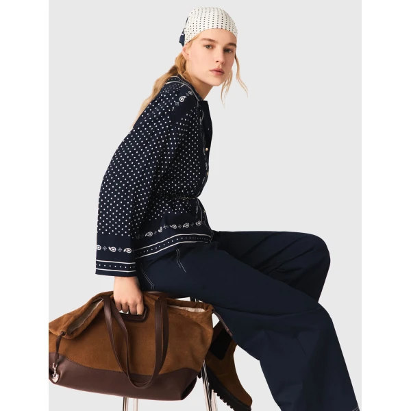 Maje Shirt Parisian Accessible Luxury Clothing at Coveti