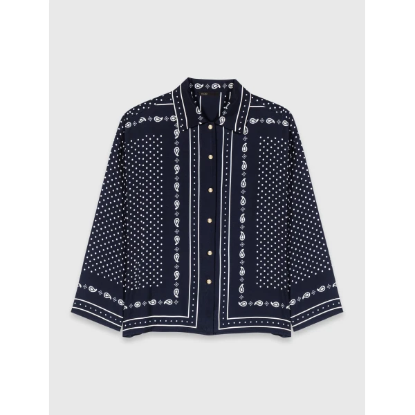 Maje Shirt Parisian Accessible Luxury Clothing at Coveti