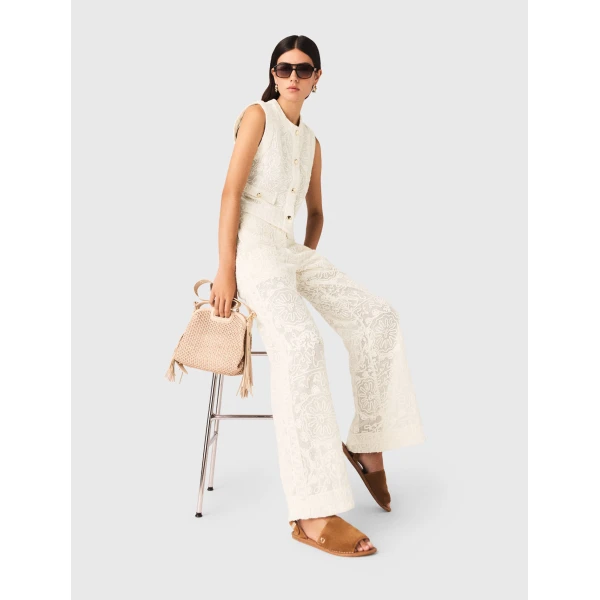 Maje Pant Parisian Accessible Luxury Clothing at Coveti