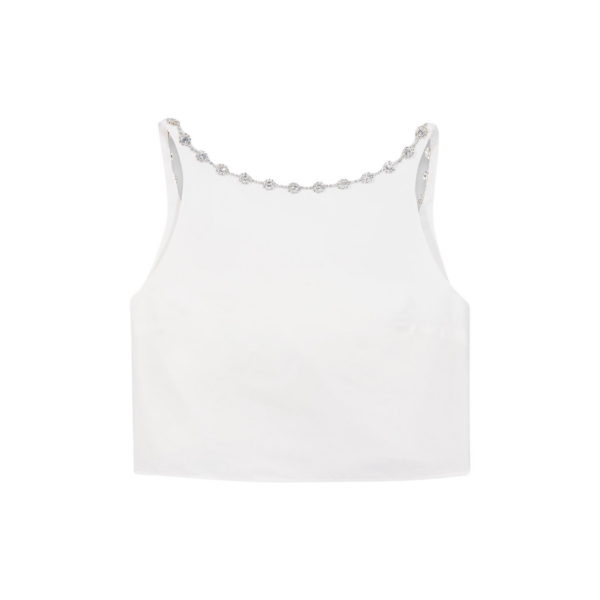 Maje Crop Top Parisian Accessible Luxury Clothing at Coveti