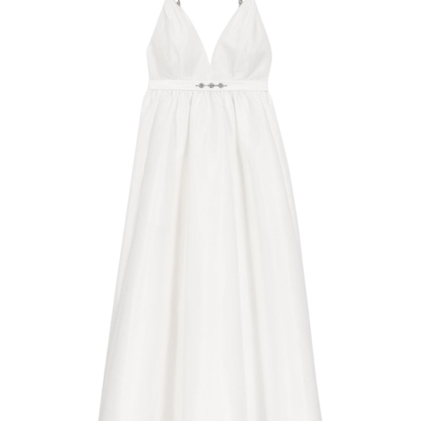 Jewelled Taffeta Maxi Dress