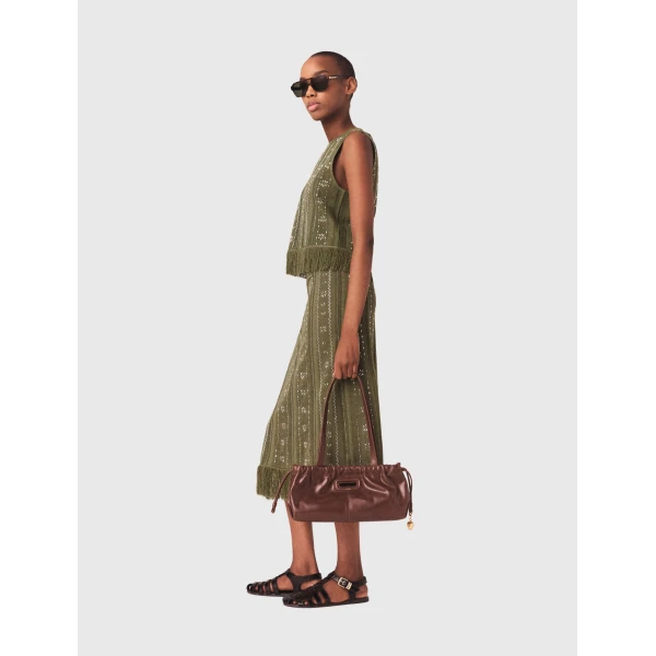 Maje Skirt Parisian Accessible Luxury Clothing at Coveti