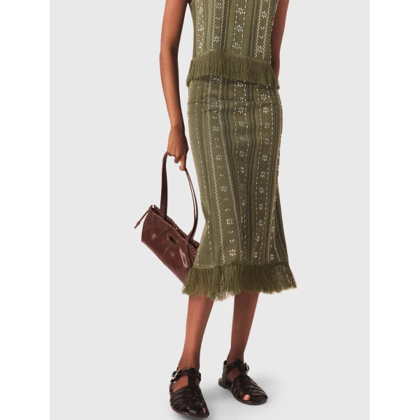 Maje Skirt Parisian Accessible Luxury Clothing at Coveti