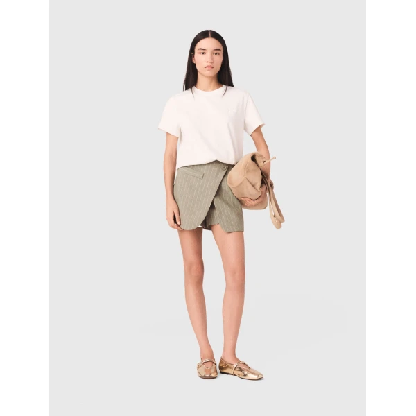 Maje Short Parisian Accessible Luxury Clothing at Coveti