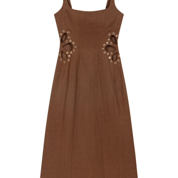 Linen Blend Maxi Dress