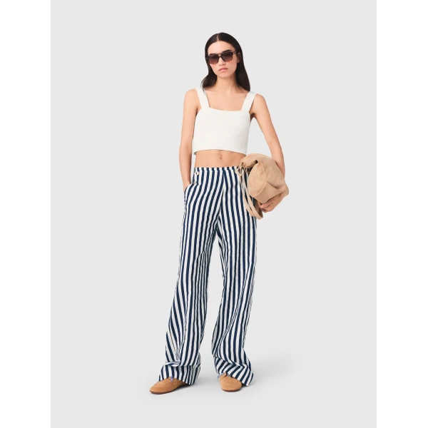 Maje Pant Parisian Accessible Luxury Clothing at Coveti
