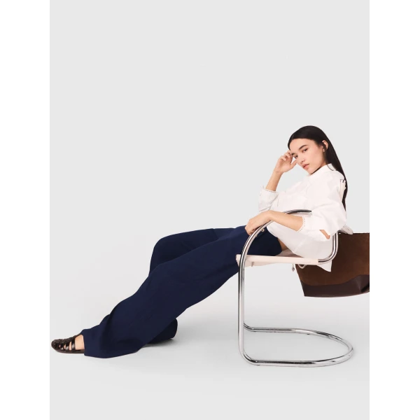 Maje Pant Parisian Accessible Luxury Clothing at Coveti