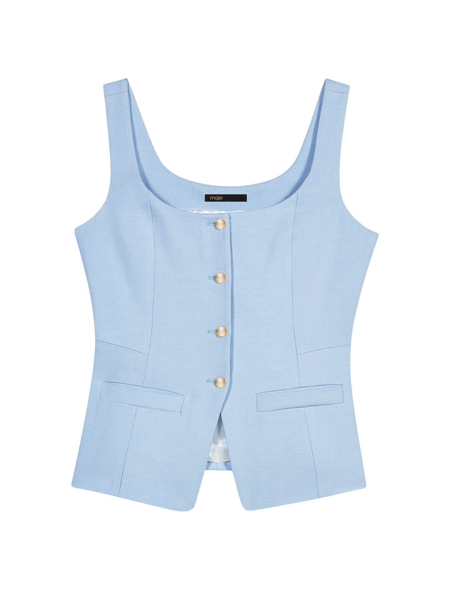 Maje-Long-Tailored-Jacket90792_nobg Maje Jacket Parisian Accessible Luxury Clothing at Coveti