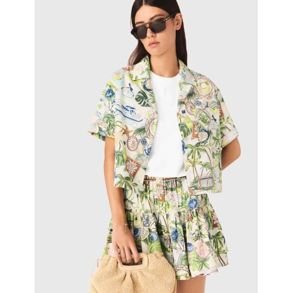 Maje Shirt Parisian Accessible Luxury Clothing at Coveti