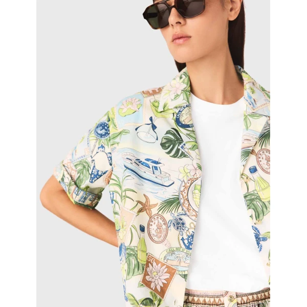 Maje Shirt Parisian Accessible Luxury Clothing at Coveti