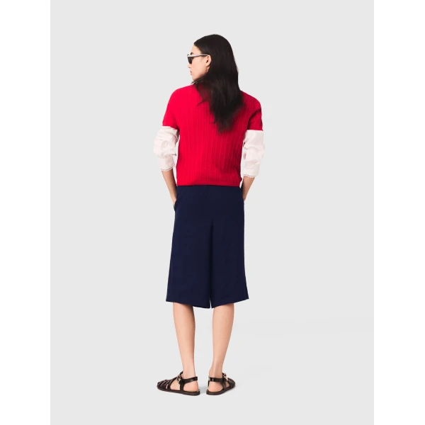 Maje Cardigan Parisian Accessible Luxury Clothing at Coveti