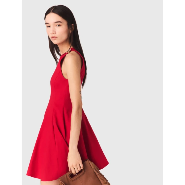 Maje Dress Parisian Accessible Luxury Clothing at Coveti