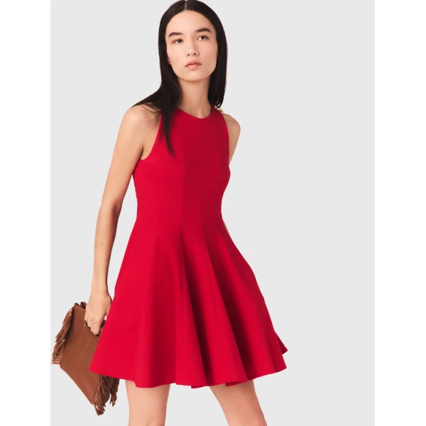 Maje Dress Parisian Accessible Luxury Clothing at Coveti